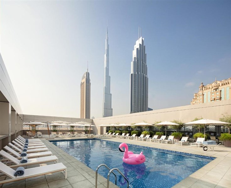 Rove Downtown Dubai - (Exteriér) - Bazén